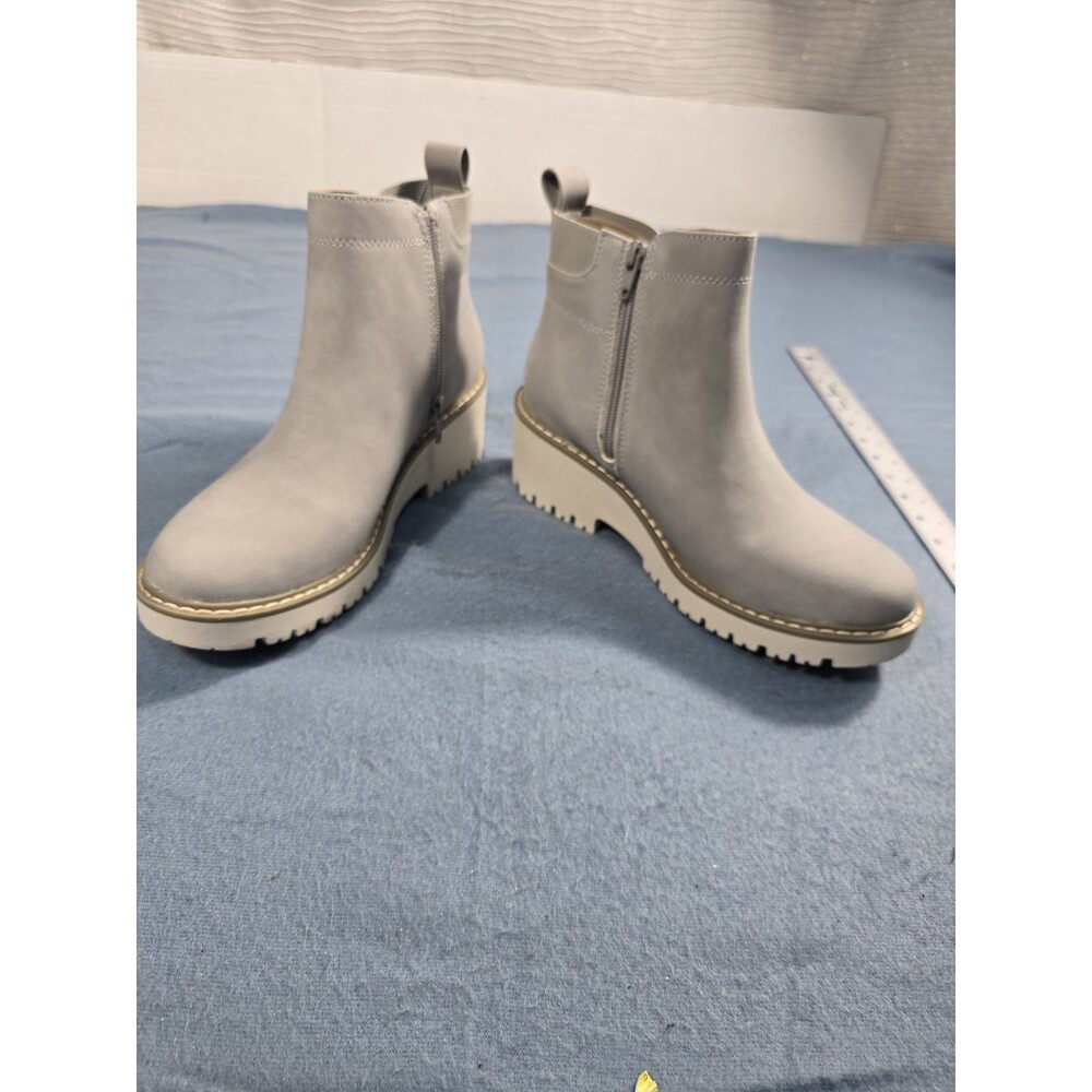 NWT Sonoma Goods For Life "Hadley" Wedge Ankle Boots – Smoke Gray (Size 7.5M)